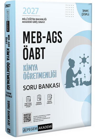 2027 ÖABT MEB-AGS Kimya Öğretmenliği Soru Bankası Çözümlü Pegem Akademi Yayınları SegaCopy Fotokopi Merkezi