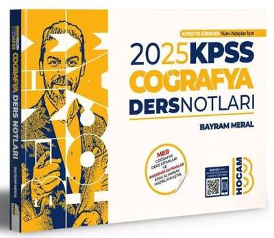 Benim Hocam Yayınları 2025 KPSS Coğrafya Video Ders Notları SegaCopy Fotokopi Merkezi