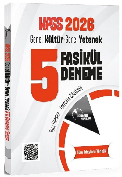 KPSS Genel Yetenek Genel Kültür 5 Deneme Fasikül Çözümlü Doktrin Yayınları SegaCopy Fotokopi Merkezi