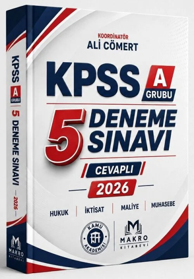 2026 KPSS A Grubu 5 Deneme Ali Cömert Makro Kitabevi SegaCopy Fotokopi Merkezi