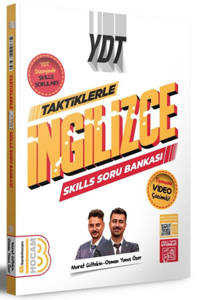 2025 YDT Taktiklerle İngilizce SKILLS Soru Bankası Benim Hocam SegaCopy Fotokopi Merkezi