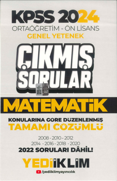 MATEMATİK KONULARINA GÖRE DÜZENLENMİŞ ÇIKMIŞ SORULAR 2008-2022 TAMAMI ÇÖZÜMLÜ SegaCopy Fotokopi Merkezi