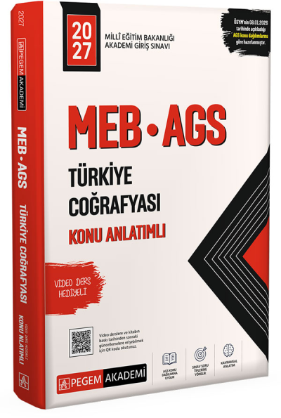2027 MEB-AGS Türkiye Coğrafyası Konu Anlatımlı Pegem Akademi Yayınları SegaCopy Fotokopi Merkezi