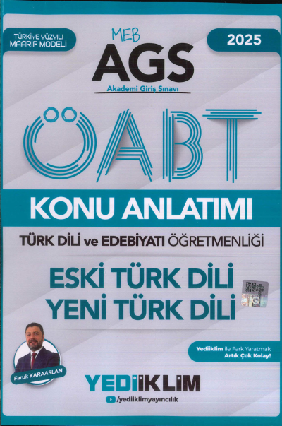 2025 MEB AGS ÖABT Türk Dili ve Edebiyatı Öğretmenliği Eski Türk Dili Yeni Türk Dili Konu Anlatımı Yediiklim Yayınları SegaCopy Fotokopi Merkezi