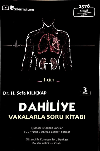 Dahiliye Vakalarla Soru Kitabı 2576 Soru 1. Cilt Tıp Akademisi.com SegaCopy Fotokopi Merkezi