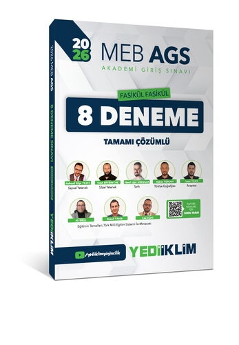 2026 MEB AGS Fasikül Fasikül 8 Deneme Tamamı Çözümlü Yediiklim Yayınları SegaCopy Fotokopi Merkezi