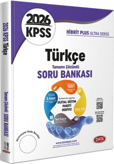 2026 KPSS Türkçe Hibrit Plus Ultra Serisi Karekod Çözümlü Soru Bankası Data Yayınları SegaCopy Fotokopi Merkezi