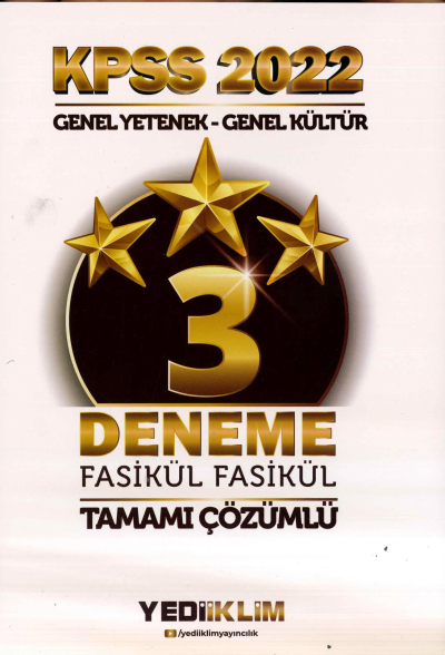 3 DENEME TAMAMI ÇÖZÜMLÜ TÜM DERSLER
