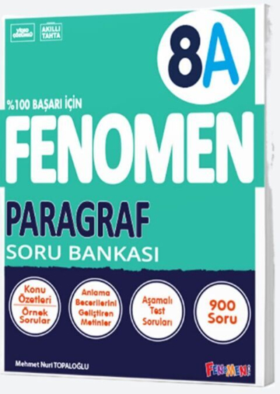 8. Sınıf Paragraf A Fenomen Soru Bankası Fenomen Okul Yayınları SegaCopy Fotokopi Merkezi