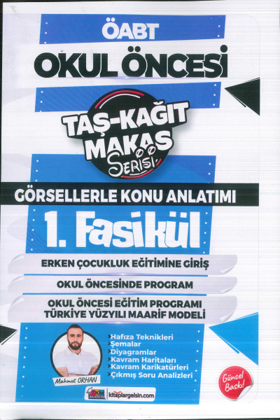 ÖABT Okul Öncesi Öğretmenliği Taş Kağıt Makas Serisi Görsellerle Konu Anlatımı Mahmut Orhan TKM Akademi 10 Fasikül SegaCopy Fotokopi Merkezi