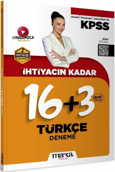 2026 KPSS İhtiyacın Kadar Hale Hoca Türkçe 19 Deneme Marka Yayınları SegaCopy Fotokopi Merkezi