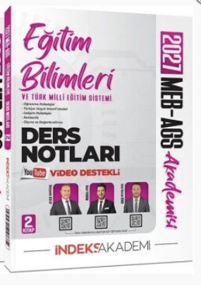 MEB-AGS Akademisi Eğitim Bilimleri ve Türk Milli Eğitim Sistemi Video Ders Notları 2. Kitap İndeks Akademi Yayıncılık SegaCopy Fotokopi Merkezi