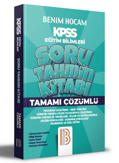 KPSS Eğitim Bilimleri Tamamı Çözümlü Soru Tahmin Kitabı SegaCopy Fotokopi Merkezi
