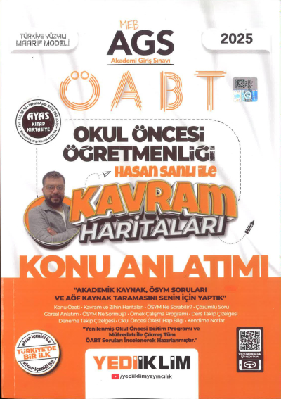 2025 MEB AGS ÖABT Okul Öncesi Öğretmenliği Hasan Sanlı İle Kavram Haritaları Konu Anlatımı Yediiklim Yayınları SegaCopy Fotokopi Merkezi