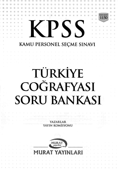 KPSS TÜRKİYE COĞRAFYASI SORU BANKASI ÇÖZÜMLÜ SegaCopy Fotokopi Merkezi