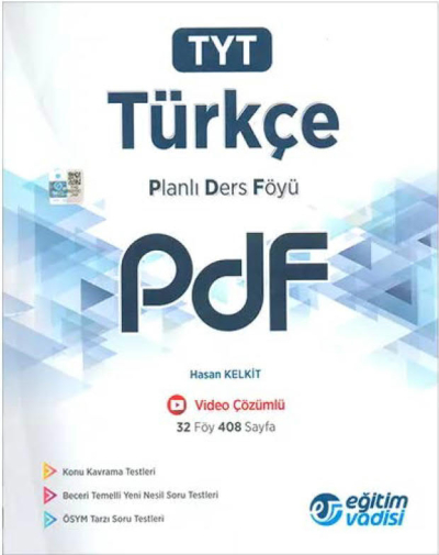 TYT Türkçe Planlı Ders Föyü PDF Eğitim Vadisi Yayınları SegaCopy Fotokopi Merkezi