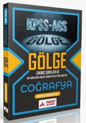 2026 KPSS MEB AGS Coğrafya Gölge Soru Bankası Paraf Yayınları SegaCopy Fotokopi Merkezi