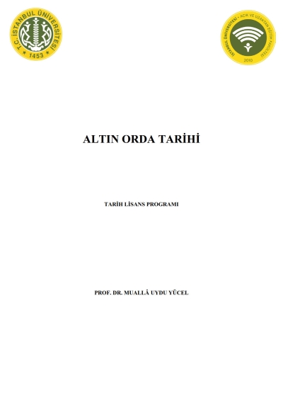 Altın Orda Tarihi (Lisans Programı)