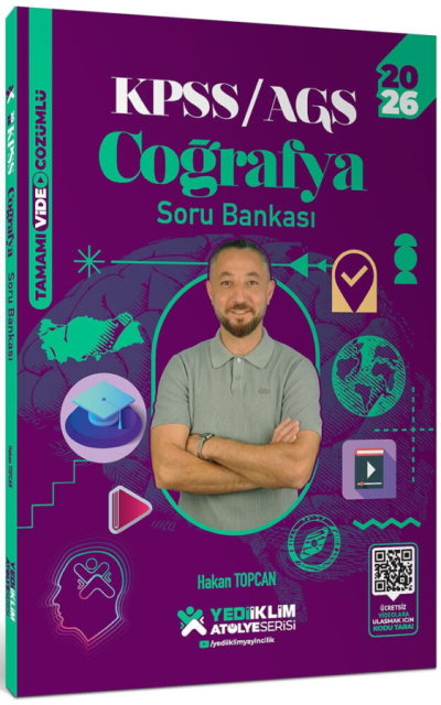 2026 KPSS Coğrafya Atölye Soru Bankası Çözümlü - Hakan Topcan Yediiklim Yayınları SegaCopy Fotokopi Merkezi