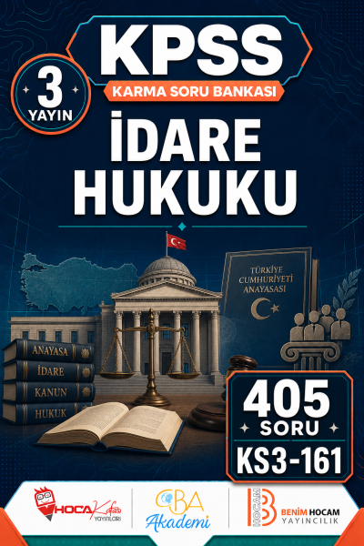 İdare Hukuku 3 Yayın 405 Soru (Benim Hocam - CBA - Hoca Kafası Yayınları) SegaCopy Fotokopi Merkezi