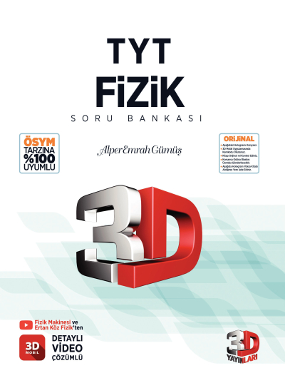 TYT Fizik Soru Bankası 3D SegaCopy Fotokopi Merkezi