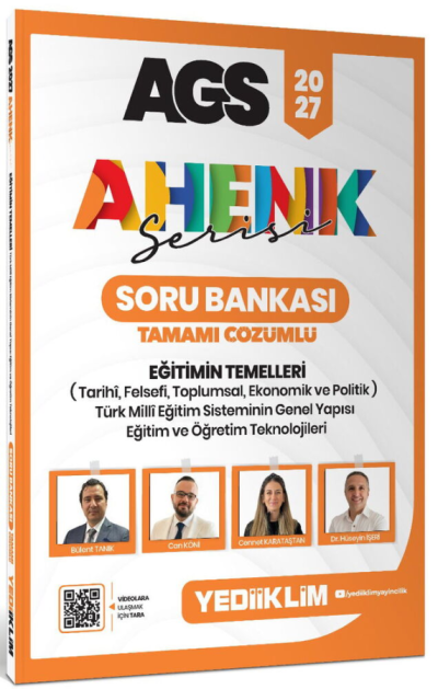 2027 AGS Ahenk Serisi Eğitimin Temelleri Tamamı Çözümlü Soru Bankası Yediiklim Yayınları SegaCopy Fotokopi Merkezi