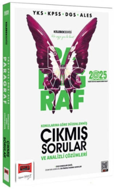 2025 YKS KPSS DGS ALES Kelebek Serisi Tamamı Çözümlü Paragraf Konularına Göre Düzenlenmiş Çıkmış Sorular Yediiklim Yayınları SegaCopy Fotokopi Merkezi