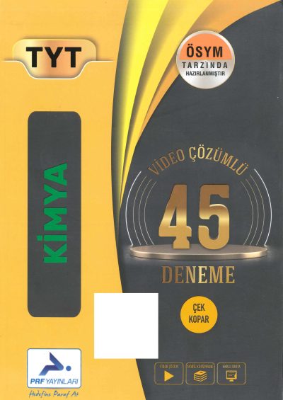 TYT Kimya Video Çözümlü 45 Deneme SegaCopy Fotokopi Merkezi