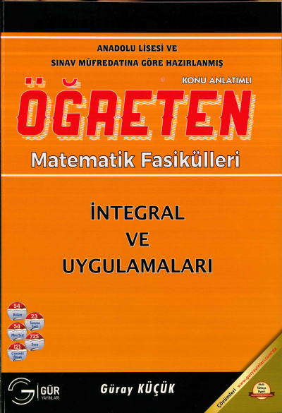 TYT-AYT ÖĞRETEN MATEMATİK İNTEGRAL VE UYGULAMALARI KONU ANLATIMLI SegaCopy Fotokopi Merkezi