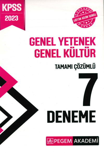 7 DENEME TAMAMI ÇÖZÜMLÜ