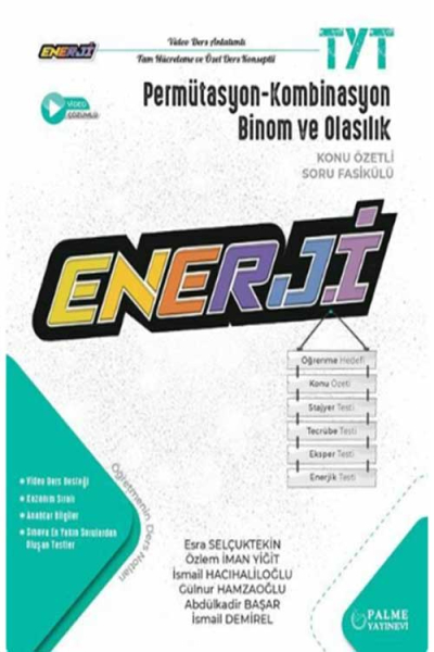 TYT Enerji Permütasyon - Kombinasyon Binom ve Olasılık Konu Özetli Soru Fasikülü SegaCopy Fotokopi Merkezi