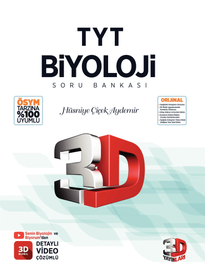 3D TYT Biyoloji Soru Bankası SegaCopy Fotokopi Merkezi