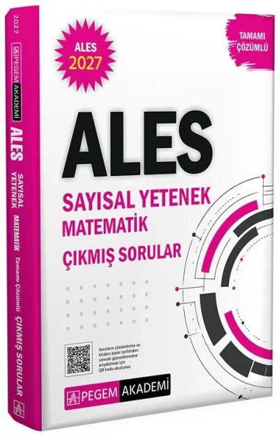 2027 ALES Sayısal Yetenek Matematik Çıkmış Sorular Çözümlü Pegem Akademi Yayınları SegaCopy Fotokopi Merkezi