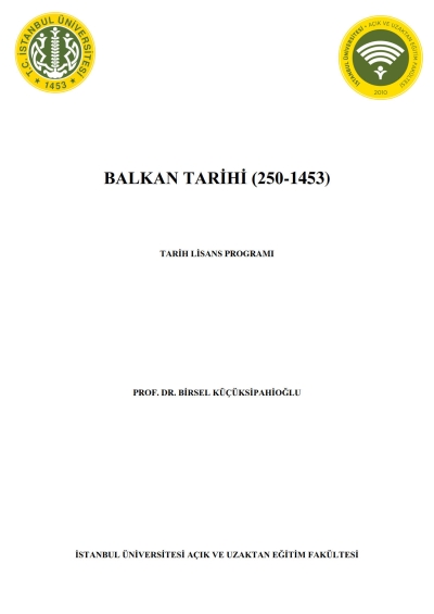 Balkan Tarihi (250-1453) SegaCopy Fotokopi Merkezi
