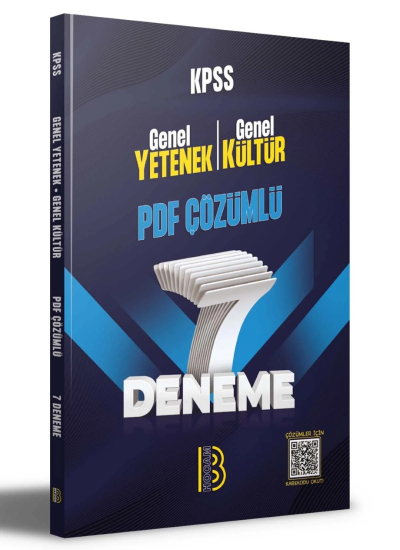 KPSS Genel Yetenek Genel Kültür 7 Deneme PDF Çözümlü Benim Hocam Yayınları SegaCopy Fotokopi Merkezi