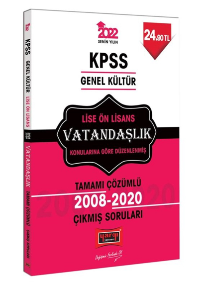 LİSE-ÖNLİSANS VATANDAŞLIK BİLGİSİ ÇÖZÜMLÜ ÇIKMIŞ SORULAR 2008-2020 SegaCopy Fotokopi Merkezi