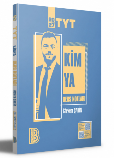2027 YKS TYT Kimya Ders Notları Görkem Şahin Benim Hocam Yayınları SegaCopy Fotokopi Merkezi