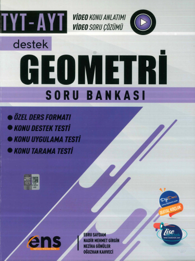 TYT AYT Geometri Destek Soru Bankası ENS Yayıncılık SegaCopy Fotokopi Merkezi