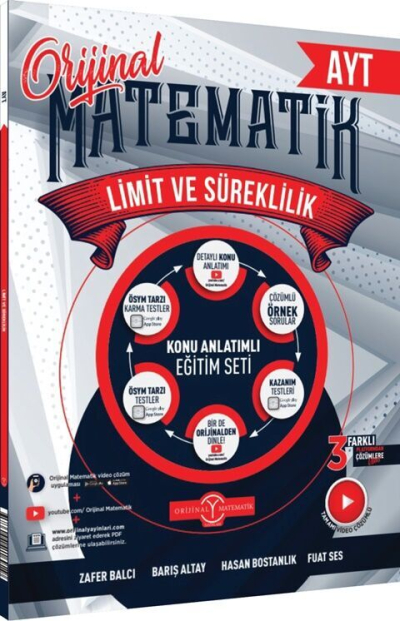 AYT Matematik Limit ve Süreklilik Konu Anlatım Testi Orijinal Yayınları