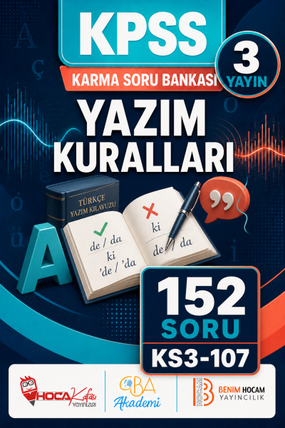 Yazım Kuralları 3 Yayın 152 Soru (Benim Hocam - CBA - Hoca Kafası Yayınları) SegaCopy Fotokopi Merkezi