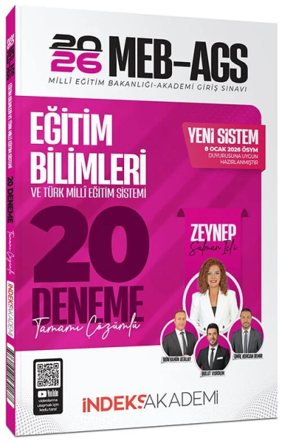 2026 MEB-AGS Eğitim Bilimleri ve Türk Milli Eğitim Sistemi 20 Deneme Çözümlü İndeks Akademi Yayıncılık SegaCopy Fotokopi Merkezi