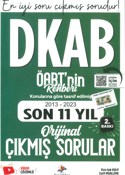 DKAB ÖABT'NİN REHBERİ 2013-2023 ORJİNAL ÇIKMIŞ SORULAR SegaCopy Fotokopi Merkezi