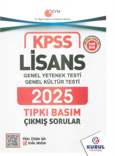 Lisans KPSS Son 5 Sınav GY-GK Çıkmış Sorular Tıpkı Basım Kurul Yayınları (2021-2025) SegaCopy Fotokopi Merkezi