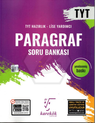 TYT Paragraf Soru Bankası Karekök Yayınları SegaCopy Fotokopi Merkezi