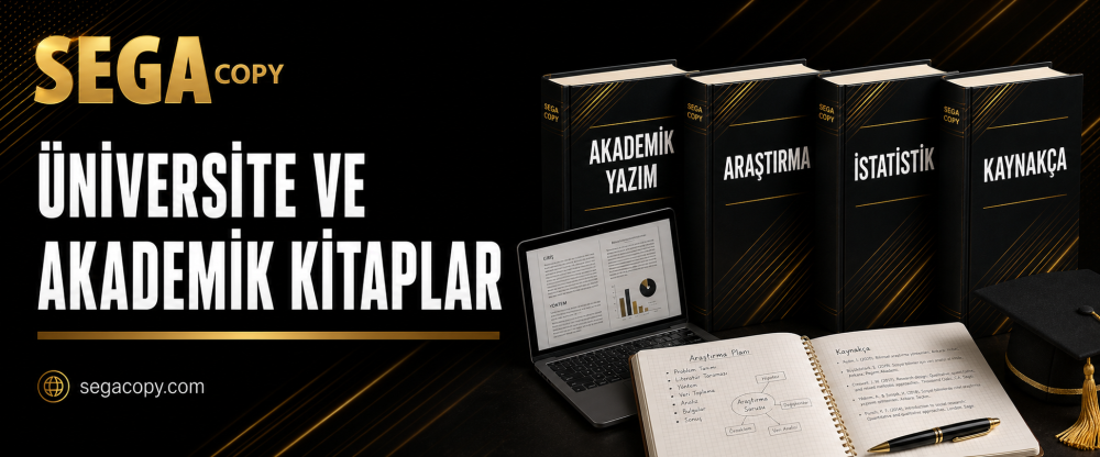 ÜNİVERSİTE VE AKADEMİK KİTAPLAR SegaCopy Fotokopi Merkezi